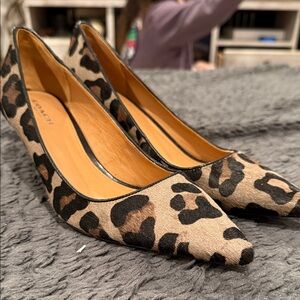Coach Leopard Print Heels